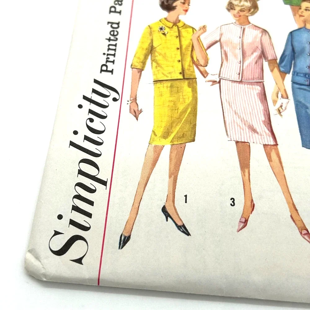 Simplicity Vintage 1960's‎ Pattern #4859  Junior Misses Skirt and Jacket Size 16